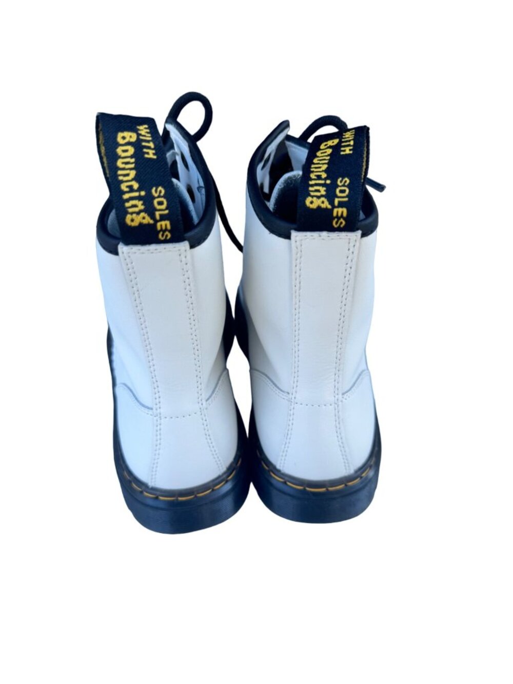 Dr. Martens Zavala Boots White Unisex Size 8 Men 9 Women EU 41 Lace Up Combat - Picture 3 of 10